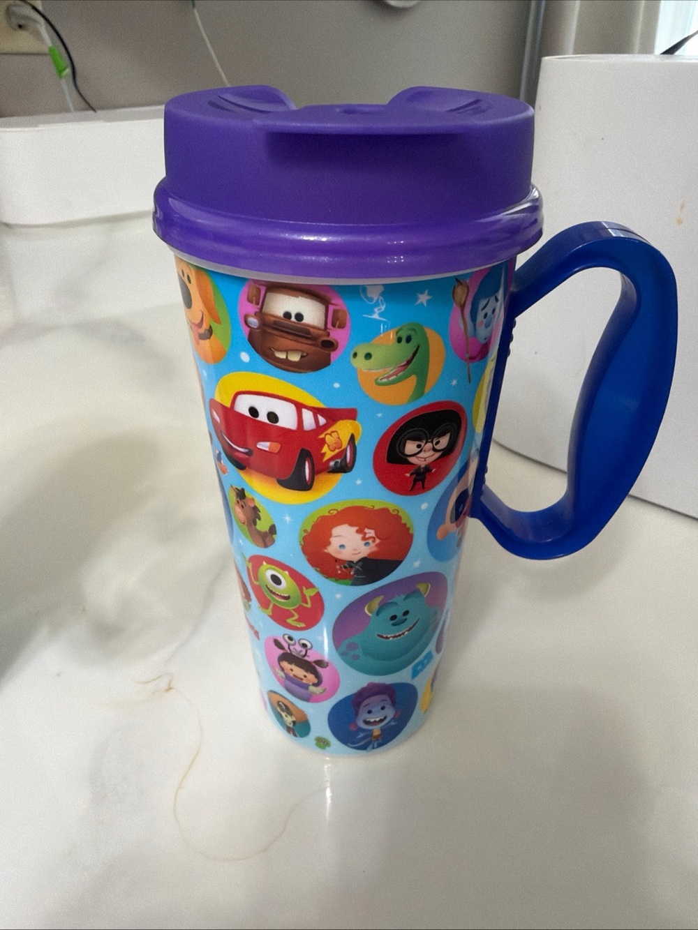 2026 Disney Parks Resort Reusable Refillable 16OZ Mugs Pixar Lid SET 2 ColorsNew - Picture 9 of 10